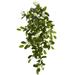 19" Mixed Stephanotis & Ivy Hanging Artificial Plant (Set of 4) - 7W" x 4"D x 19"H