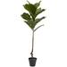 4' Fiddle Leaf Tree UV Resistant (Indoor/Outdoor) - 14"D x 16"W x 48"H