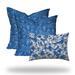 ORIANA Collection Indoor/Outdoor Lumbar Pillow Set, Zipper Covers Only - 20 x 20