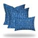 ATLAS Collection Indoor/Outdoor Lumbar Pillow Set, Zipper Covers w/Inserts - 20 x 20