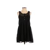 Express Cocktail Dress - A-Line: Black Solid Dresses - Women's Size X-Small