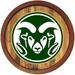 Colorado State Rams 21'' x Color Logo Faux Barrel Top Sign