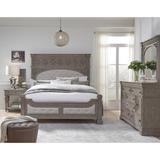 Pulaski Furniture Kingsbury California King Bed Wood & /Upholstered/Polyester in Brown | 60.91 H x 85.98 W x 81.93 D in | Wayfair P167-BR-K5