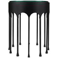 Noir Trading Inc. Achille Glass 12 Legs End Table Glass in Black/Gray | 24.5 H x 20 W x 20 D in | Wayfair GTAB910MTB