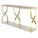 ellahome Mary Belle 72" Console Table Slate/Stone in Gray/Yellow | 36 H x 72 W x 16 D in | Wayfair CL67ASLT