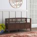 Simpli Home Adams Wood Flip Top Storage Bench 25.2 H x 48.0 W x 17.0 D in brownWood in Rustic Medium Brown | 25.2" H X 48" W X 17" D | Wayfair