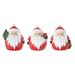 "Santa (Set of 6) 5""H Resin - Melrose International 80551DS"