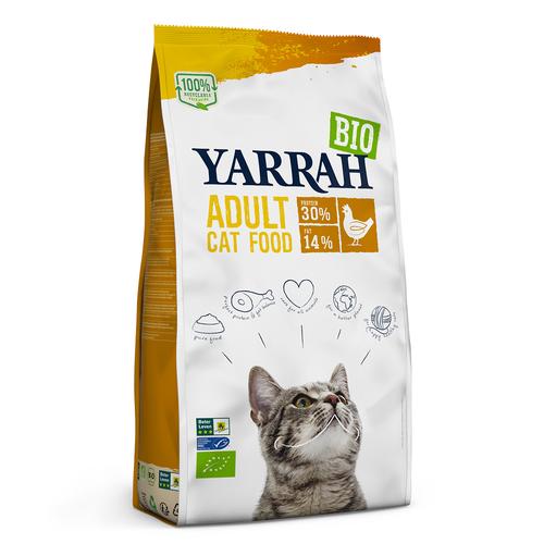 2x2,4kg Yarrah Bio Katzenfutter mit Huhn Katzenfutter trocken