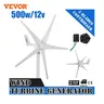 VEVOR-Turbine Éolienne 400W 500W 12V 24V Contrôleur de Charge à 5 Pales Petite Éolienne
