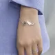 Bracelet à breloques en argent regardé 925 pour femme perle ronde de chat en cristal bracelets et