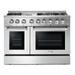 Thor Kitchen 48 Inch Wide 6.7 Cu. Ft. Capacity Freestanding Dual Fuel