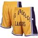 "Mitchell & Ness Gold Los Angeles Lakers Hardwood Classics Big Face 2.0 Short pour homme - Homme Taille: M"