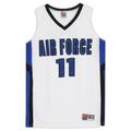 Air Force Falcons Team-Issued #11 White and Black Jersey from the Basketball Program - Size L
