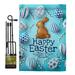 Ornament Collection Easter 2-Sided Polyester 18 x 13 in. Flag Set in Blue | 18.5 H x 13 W in | Wayfair OC-EA-GS-192508-IP-BO-D-US21-OC