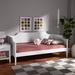 Red Barrel Studio® Keiona Twin Daybed w/ Trundle Wood in White | 35 H x 78.2 W x 41.5 D in | Wayfair E1638D8E85944F2FA7444D8770A3D233