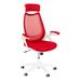 Inbox Zero Abdul-Shafi Task Chair Plastic/Acrylic/Upholste in Red | 49 H x 27.5 W x 25 D in | Wayfair 4961F3B3DC2E48ADB05BAEE7683A1E3C