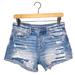 American Eagle Outfitters Shorts | Aeo Distressed Hi-Rise Festival Midi Jean Shorts | Color: Blue | Size: 6