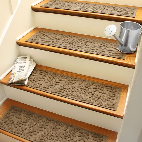Boxwood Stair Treads Set of Four, Set of Four, Khaki