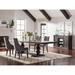 Vallerie Grey and Antique Noir 7-piece Dining Set