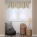 Deconovo Valance Scalloped Rod Pocket Curtain (1 Panel)