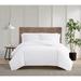 Truly Calm Silver Cool Duvet Cover Set Cotton in White | Extra-long Twin + 1 Standard Sham | Wayfair DCS4199WTTX-00