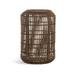 Inspired Visions Augusta Wicker Side Table Wicker/Rattan in Brown | 24 H x 16 W x 16 D in | Outdoor Furniture | Wayfair 5703500-0127000