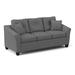 Ebern Designs Kenton 81.5" Sofa Faux Leather/Polyester in Gray | 39 H x 81.5 W x 35 D in | Wayfair A04E7A7AF1BB43A5B4CF84E463EBF076