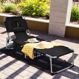 Arlmont & Co. Breesport 76" Long Reclining Face Down Metal | 13.5 H x 23 W x 76 D in | Outdoor Furniture | Wayfair CACE5156B1D94BDCAF011A5E53F2AB00