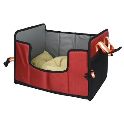 Pet Life Red 'Travel-Nest' Folding Travel Cat and Dog Bed, 17.7" L X 13.7" W