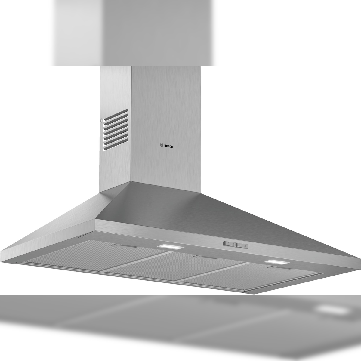Bosch DWP96BC50 Dunstabzugshaube Wandmontiert Edelstahl 600 m³/h A Image
