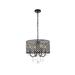 Elise 17 inch pendant in black - Elegant Lighting LD711D17BK