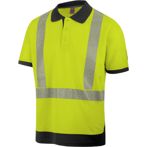 Polo de travail haute-visibilité jaune fluo Würth MODYF