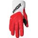 Thor Spectrum Touch Motocross Handschuhe, weiss-rot, Größe XL