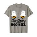 Halloween Boo Bees Lustig mit Aufschrift "Stop Staring At My Boo-Bees" T-Shirt
