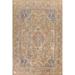 Distressed Pictorial Kashmar Persian Area Rug Hand-knotted Wool Carpet - 9'6" x 12'9"