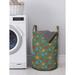 East Urban Home Ambesonne Ethnic Laundry Bag Fabric in Blue/Green/Indigo | 12.99 H x 12.99 W in | Wayfair 6051F4AAF239491CA0D661F5EE120FFF