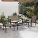 Ivy Bronx Onika 4 Piece Patio Conversation Set | Wayfair AB67D416206F4DFE97661188B717917B