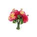 Primrue Dahlia Floral Arrangement in Vase Silk/Plastic in Orange/Red | 14 H x 14 W x 12 D in | Wayfair 4F2B47B493484D8E834338C797AF60B8