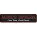 Lizton Sign Shop, Inc Good Times, Good Friends Metal Sign Metal in Black/Gray/Red | 4 H x 18 W x 0.04 D in | Wayfair 1181-A418