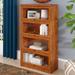 Loon Peak® Lapierre 58" H x 32.5" W Solid Wood Barrister Bookcase Wood in Red | 58 H x 32.5 W x 14 D in | Wayfair 121569D3551743959F3728F5B433356A