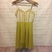 Anthropologie Dresses | Mustard Yellow & Cream Coincidence & Chance Dress | Color: Cream/Yellow | Size: Xs