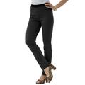 Plus Size Women's Invisible Stretch® All Day Straight-Leg Jean by Denim 24/7 in Black Denim (Size 20 W)