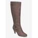 Extra Wide Width Women's Sasha Boot by Bella Vita in Grey Suede (Size 8 1/2 WW)