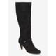 Wide Width Women's Sasha Boot by Bella Vita in Black Suede (Size 11 W)