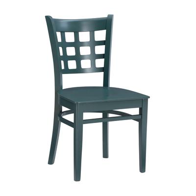 Lola Side Chair Green Set of 2 by Linon Home Décor in Hunter Green