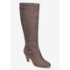 Extra Wide Width Women's Sasha Boot by Bella Vita in Grey Suede (Size 10 WW)