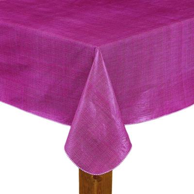 Wide Width CAFÉ DEAUVILLE Tablecloth by LINTEX LINENS in Burgundy (Size 52" W 70" L)