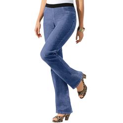 Plus Size Women's Invisible Stretch® All Day Bootcut Jean by Denim 24/7 in Medium Stonewash Sanded (Size 18 W)