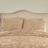 Paisley Chenille Standard Sham by BrylaneHome in Taupe (Size KING)