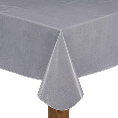 Wide Width CAFÉ DEAUVILLE Tablecloth by LINTEX LINENS in Grey (Size 52" W 70" L)